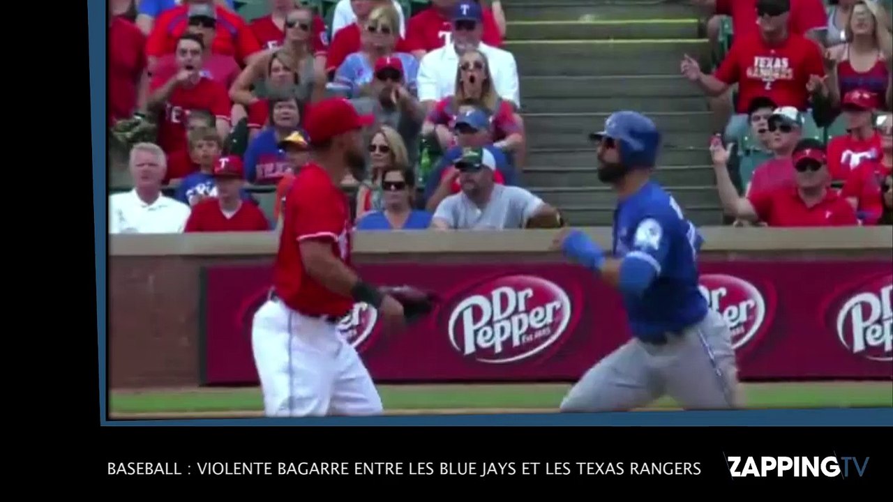 Baseball : Violente bagarre entre les  Blue Jays et les Texas Rangers, la vidéo choc !