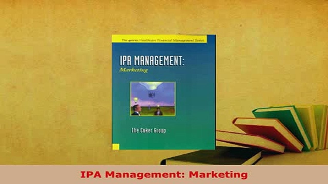 PDF  IPA Management Marketing Ebook