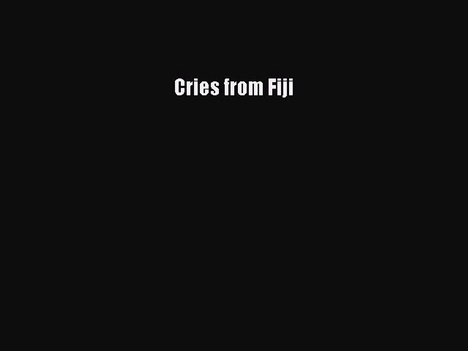 Download Cries from Fiji PDF Online