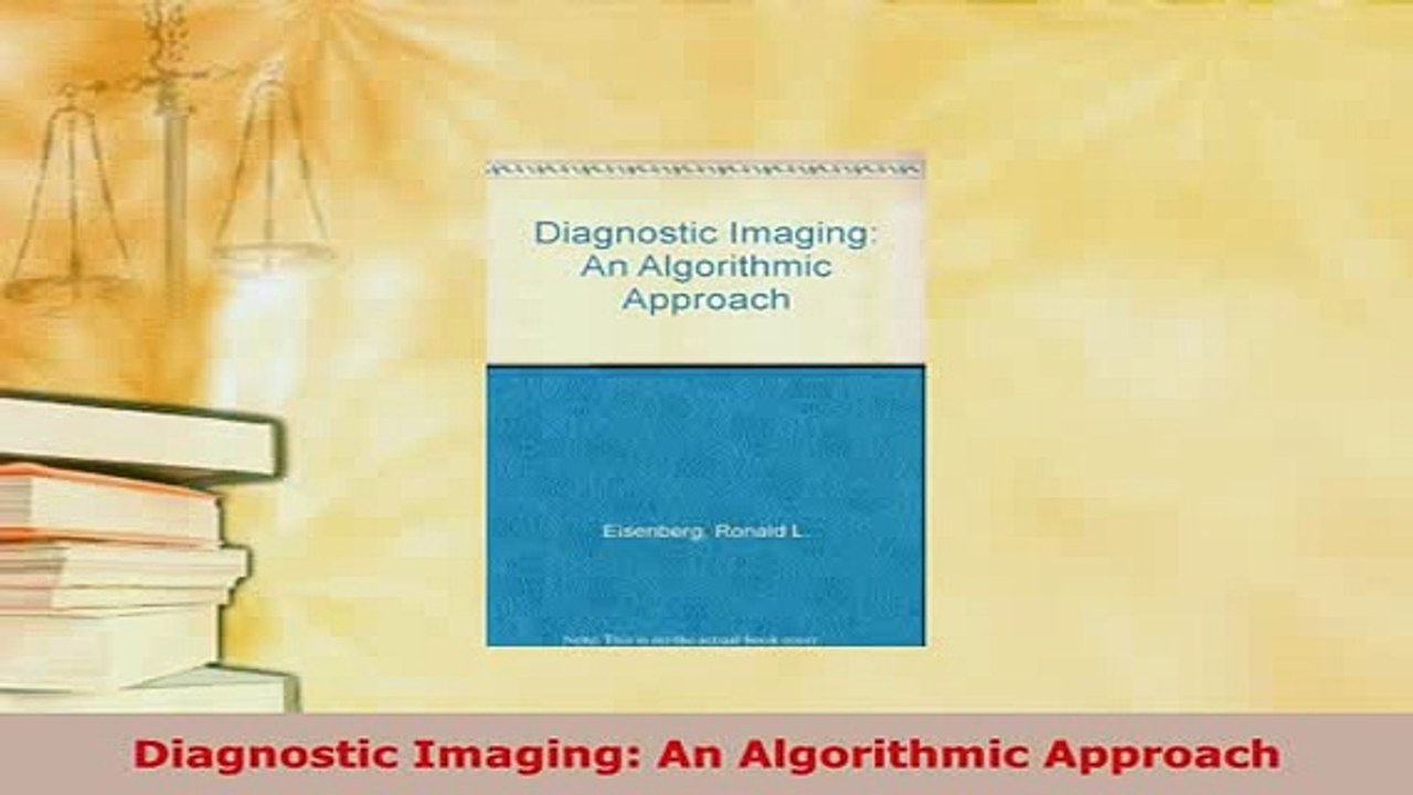 PDF  Diagnostic Imaging An Algorithmic Approach  Read Online
