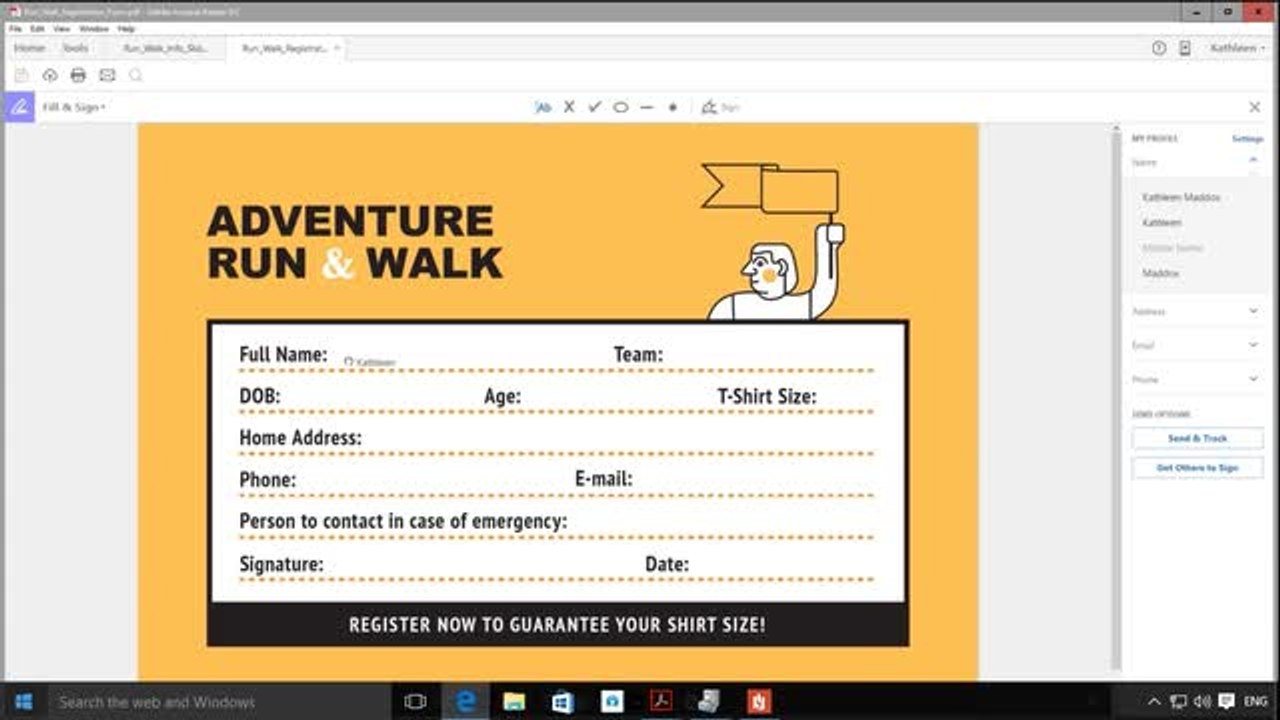 Adding Text and Filling Forms in PDF Using Adobe Reader