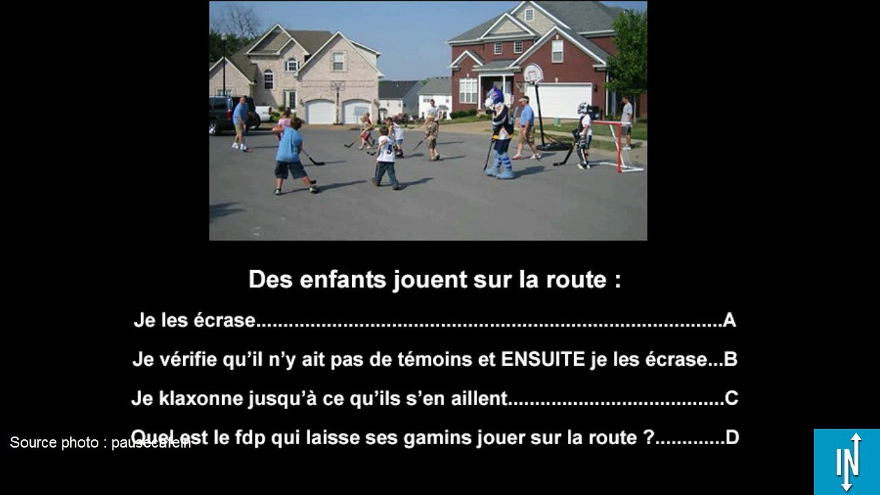 Voici quelques nouvelles questions du code de la route