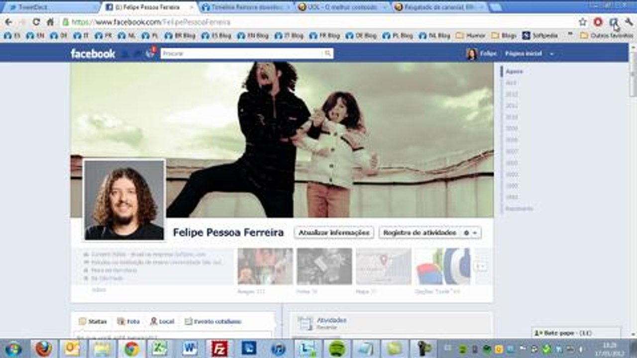Como remover a linha do tempo do Facebook (Chrome)
