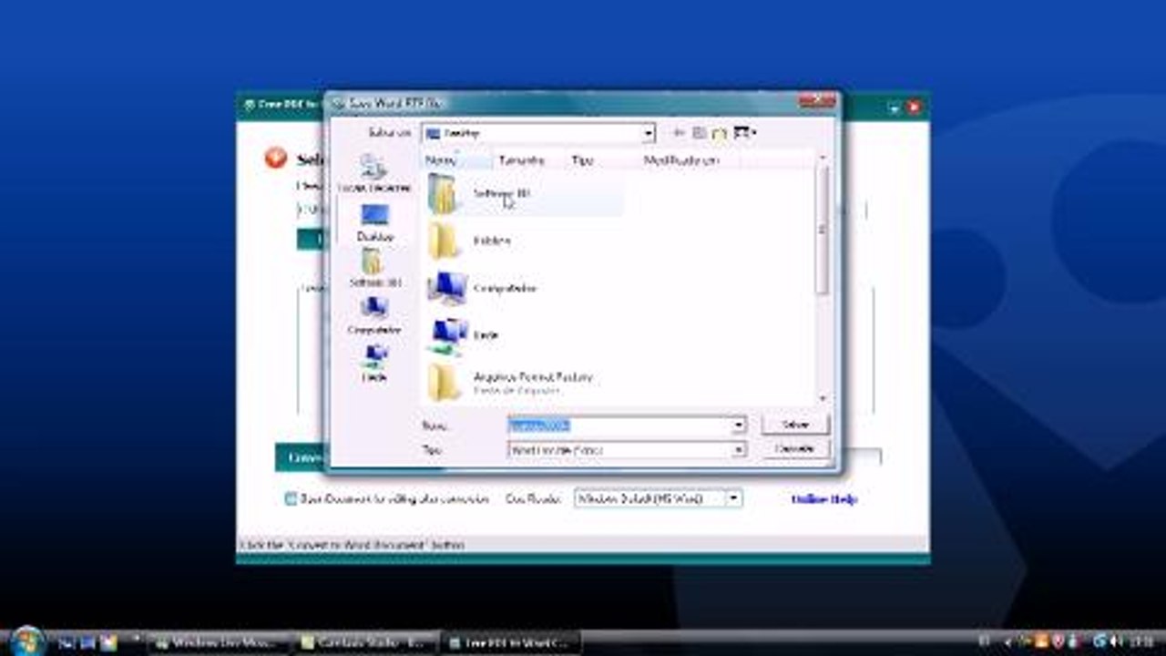 Converta arquivos PDF para DOC