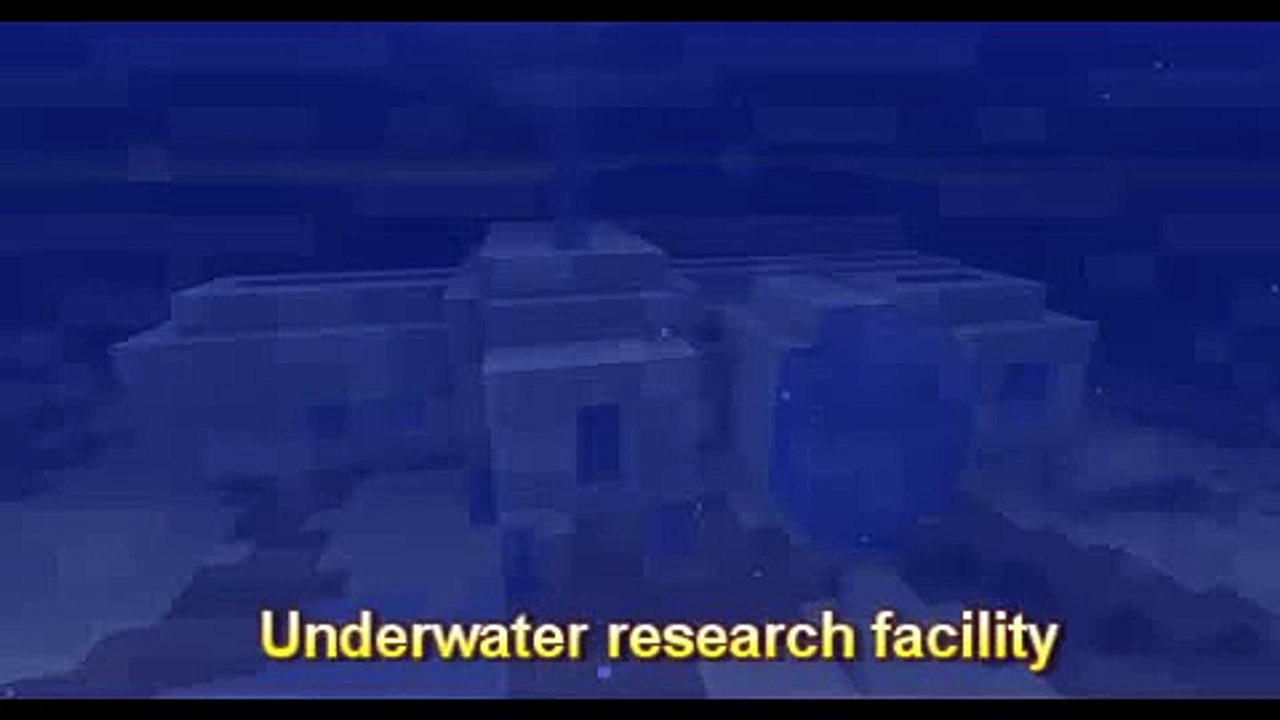 minecraft - build ideas - underwater research lab
