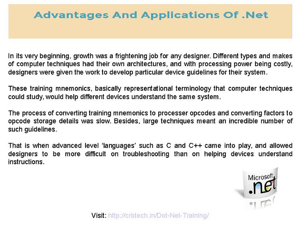 Advantages-And-Applications-Of-Dot-Net