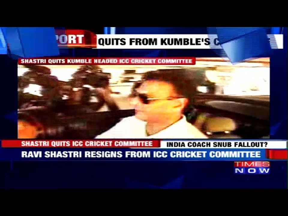 Ravi Shastri Steps Down from ICC Cricket Committee