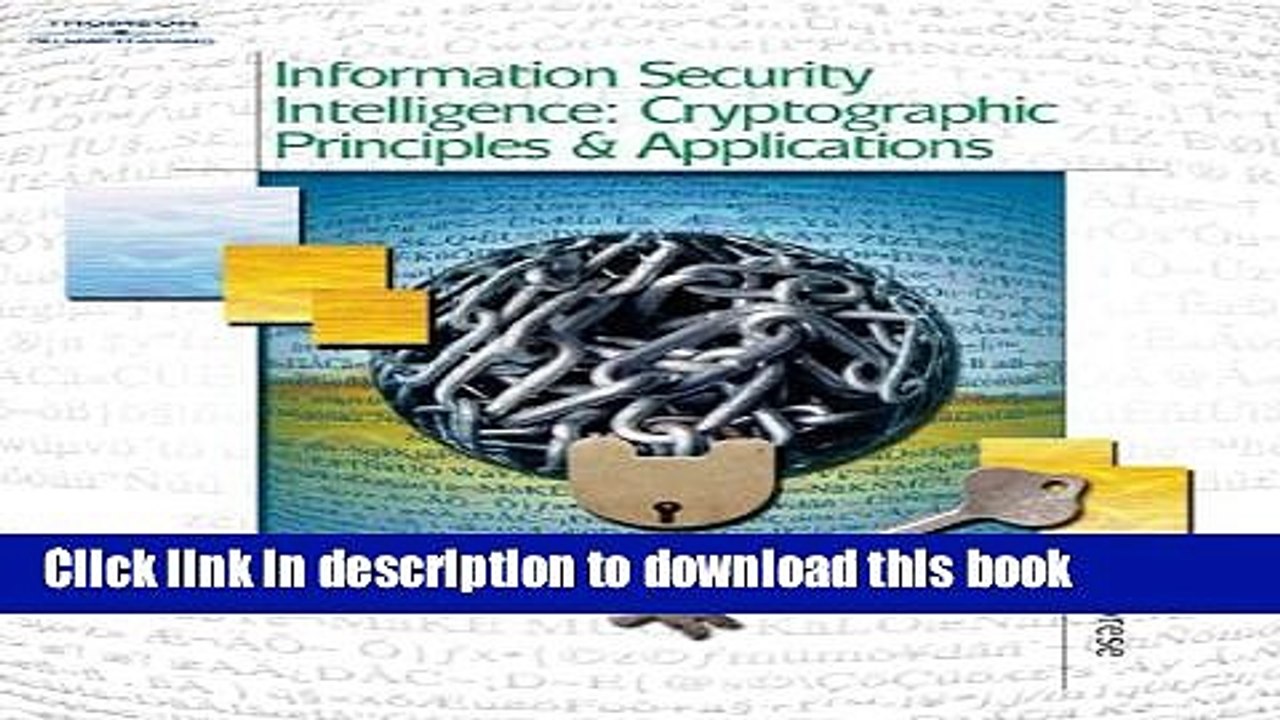 Read Information Security Intelligence: Cryptographic Principles   Applications Ebook Free