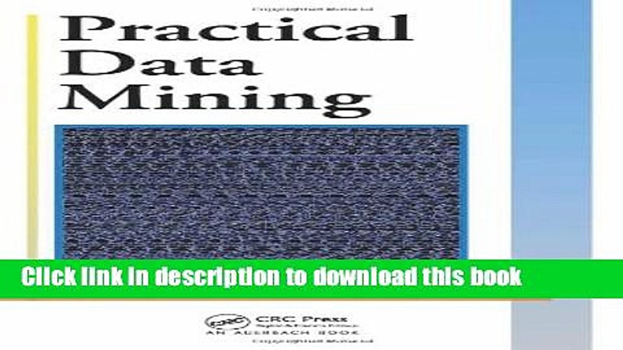 Read Practical Data Mining  Ebook Free