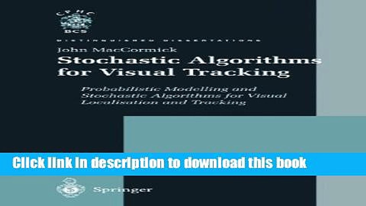[Read PDF] Stochastic Algorithms for Visual Tracking Download Free