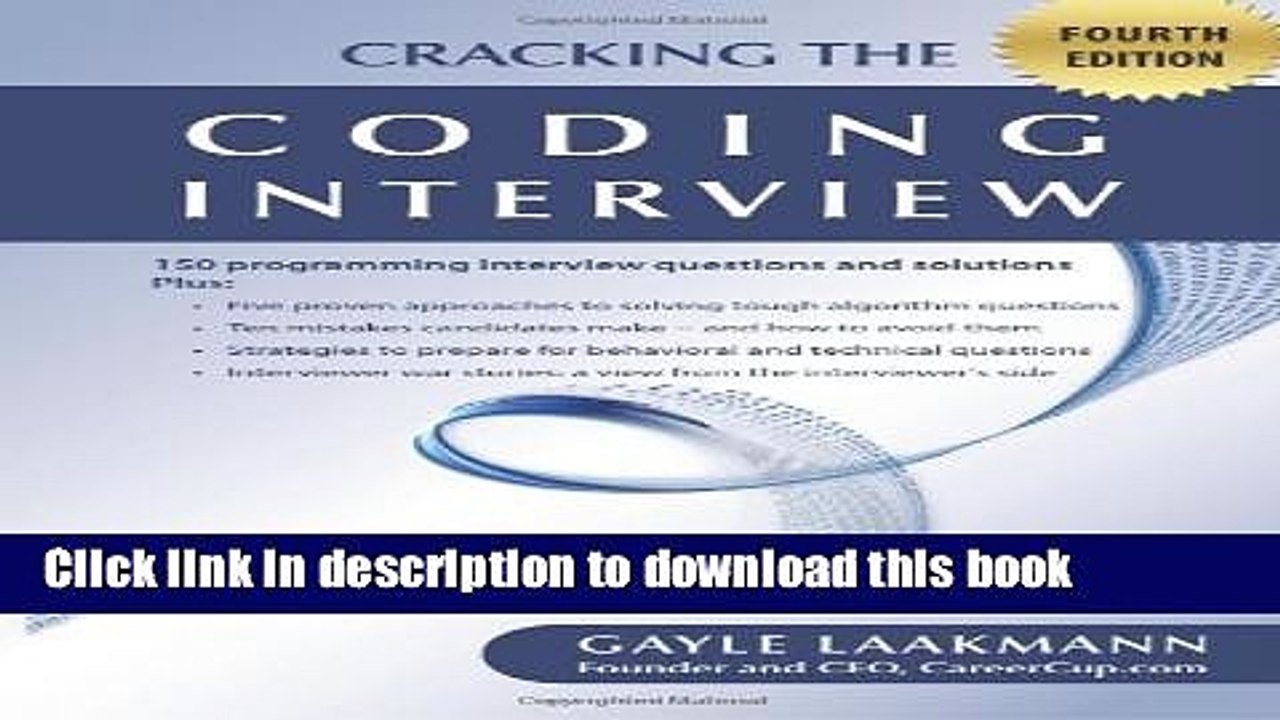 Read Cracking the Coding Interview, Fourth Edition: 150 Programming Interview Questions and