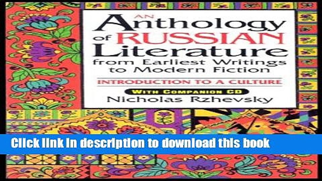 Read An Anthology of Russian Literature from Earliest Writings to Modern Fiction: Introduction to