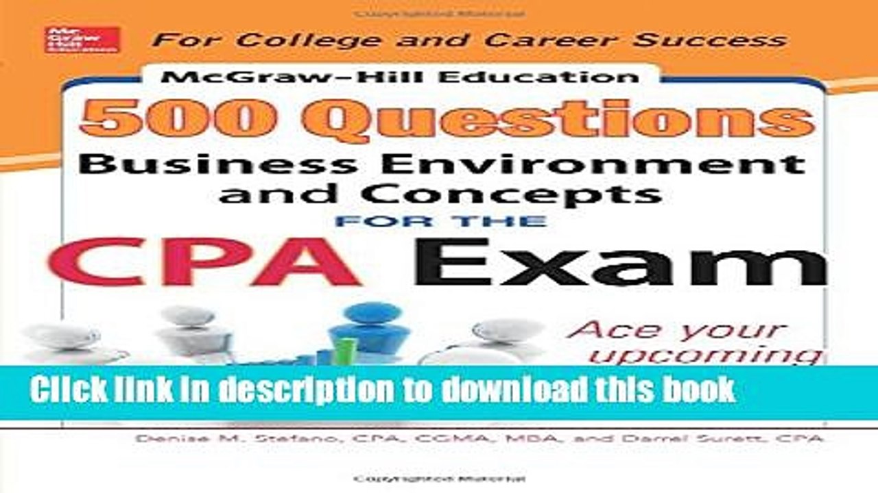 [Read PDF] McGraw-Hill Education 500 Business Environment and Concepts Questions for the CPA Exam