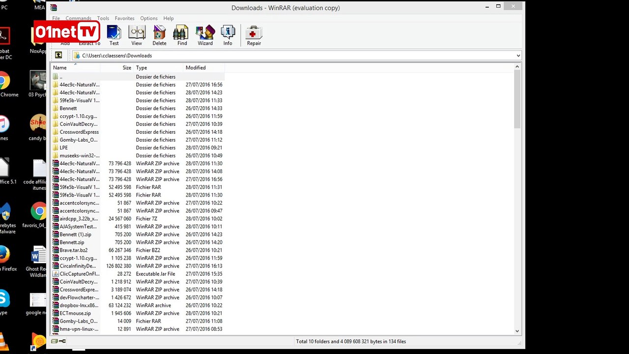WinRAR : Télécharger et découvrir en vidéo sur Telecharger.com