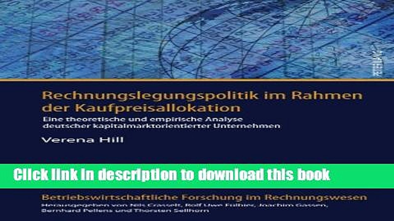 Effektive Kaufpreisallokation: Theoretische und empirische Einblicke 📘