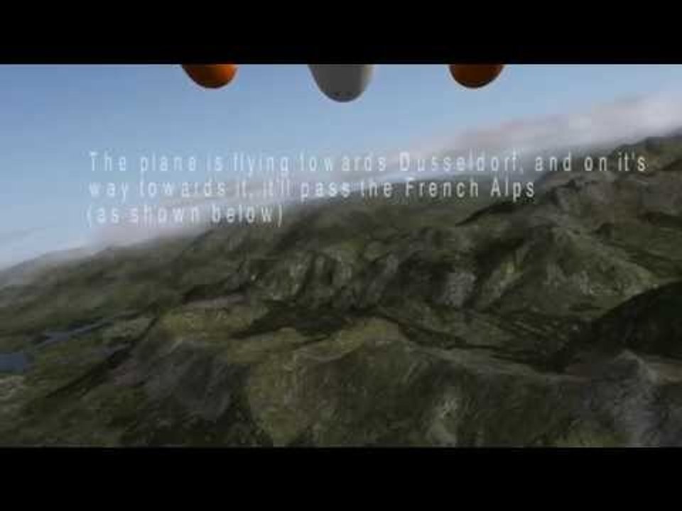 Germanwings 3D Crash Animation and Explanation | X-Plane 10