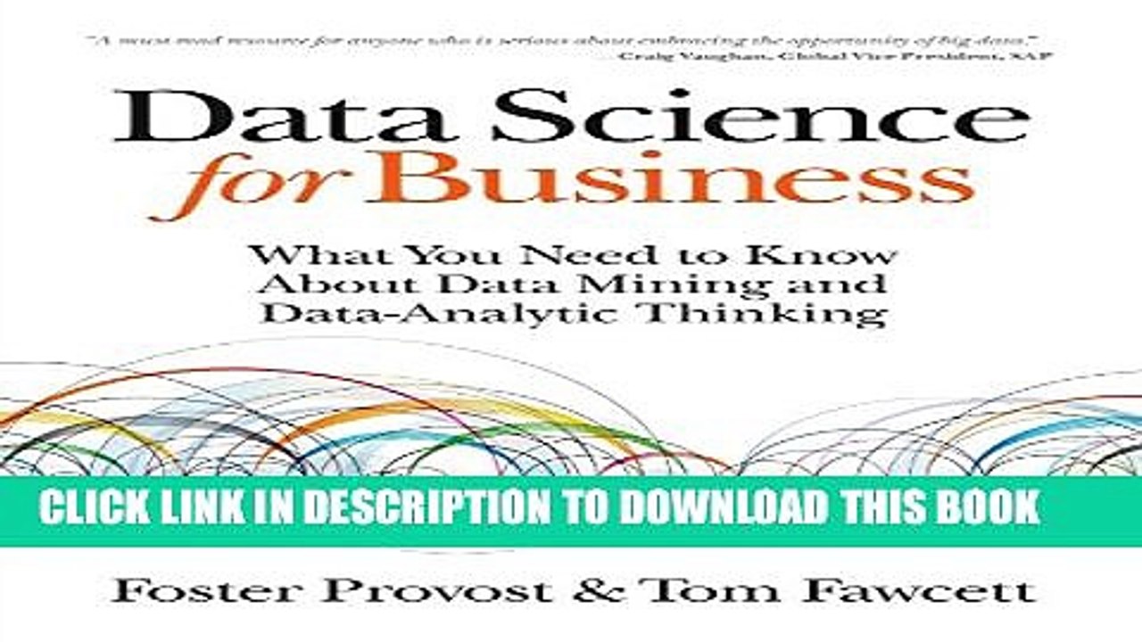 [PDF] Data Science for Business: What You Need to Know about Data Mining and Data-Analytic
