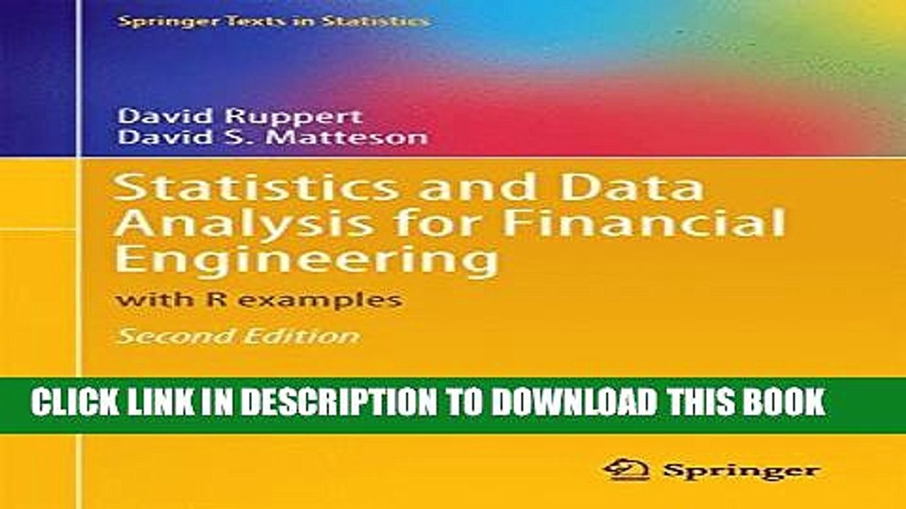 [PDF] Statistics and Data Analysis for Financial Engineering: with R examples Popular Colection