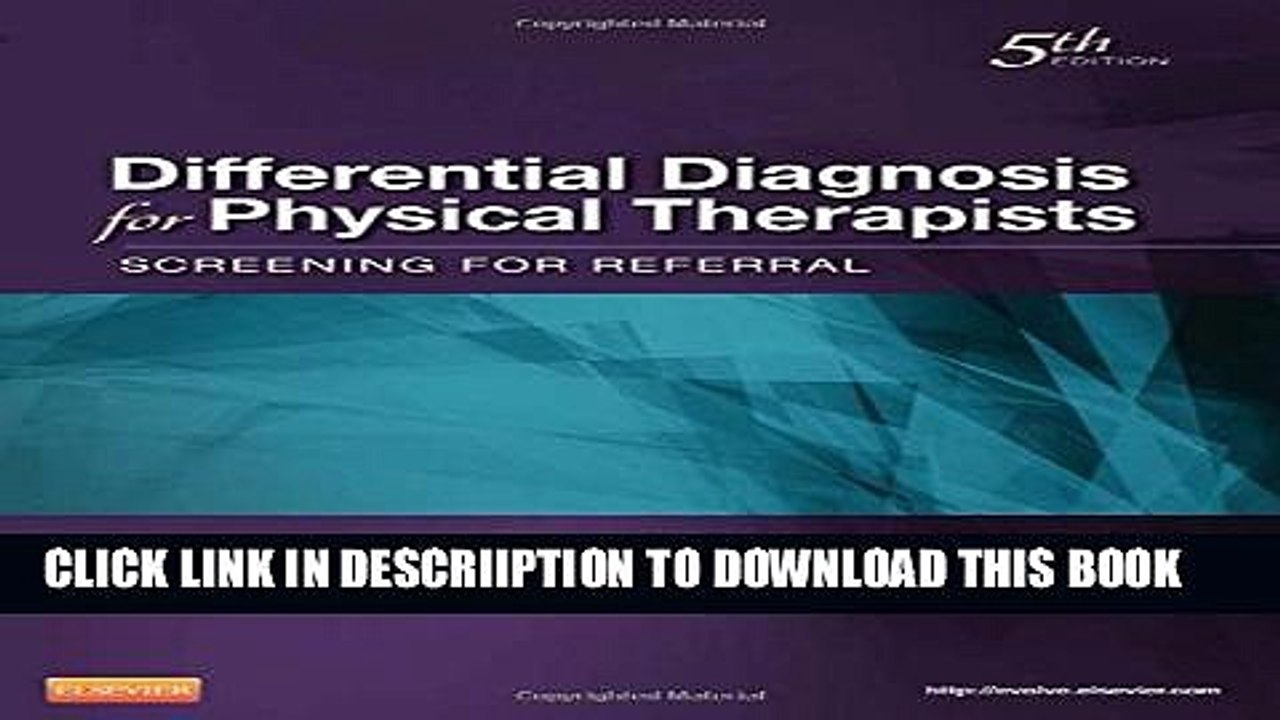 [PDF] Differential Diagnosis for Physical Therapists: Screening for Referral, 5e (Differential