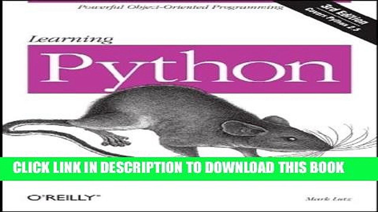 [PDF] Learning Python, 3rd Edition Full Online