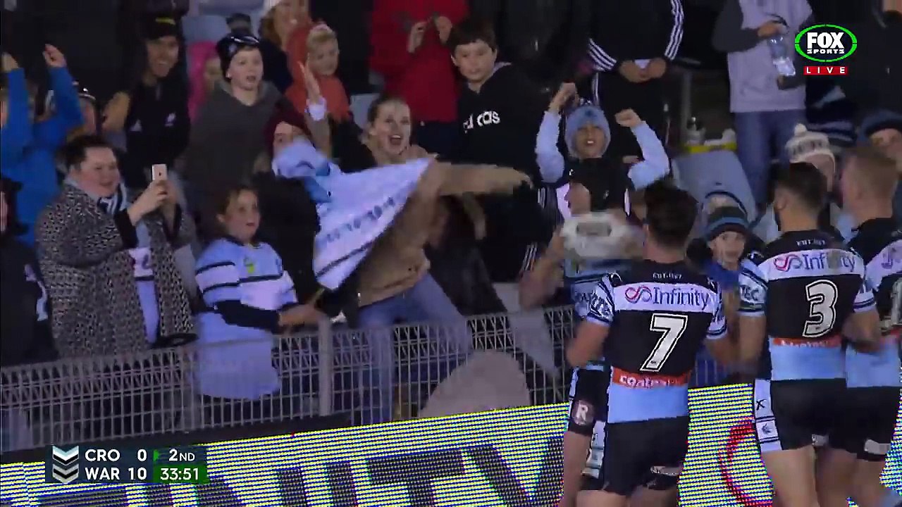 NRL 2016 Round 16 SHARKS vs WARRIORS Highlights