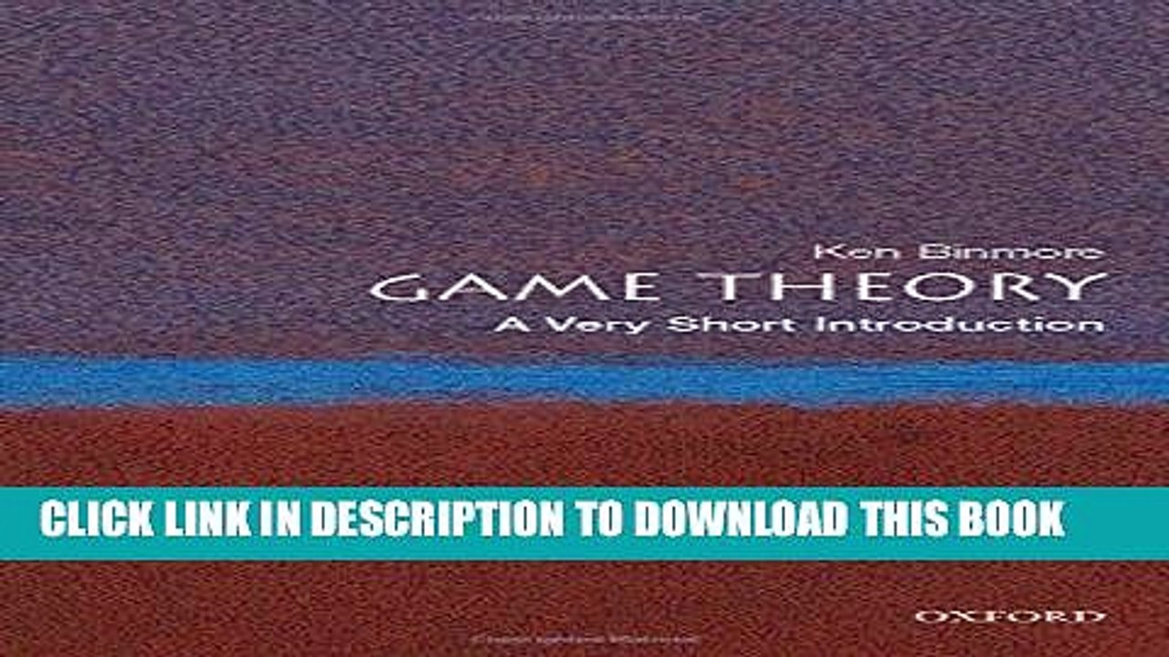Download 'Game Theory: A Very Short Introduction' Free PDF 📘