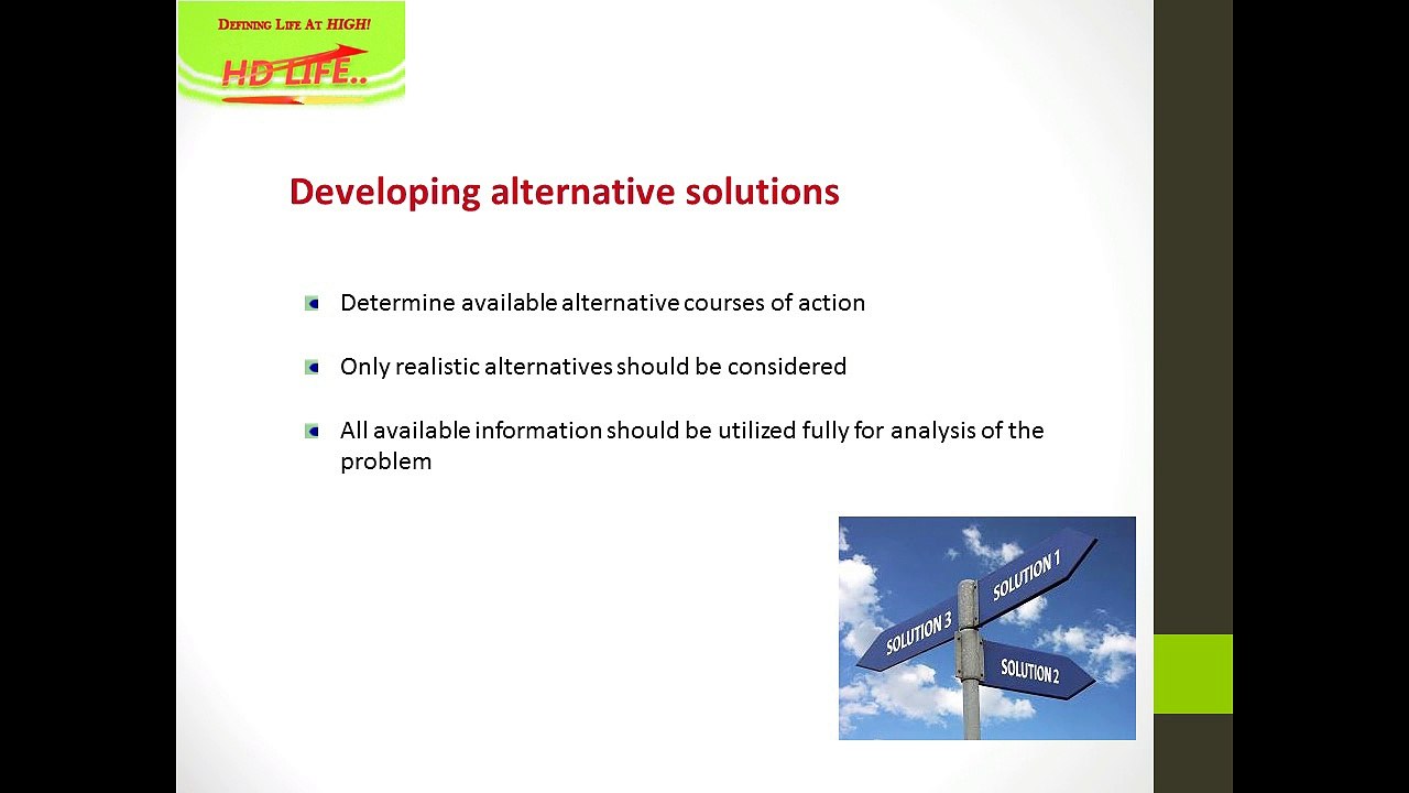 HD LIFE - Problem Solving and Decision Making