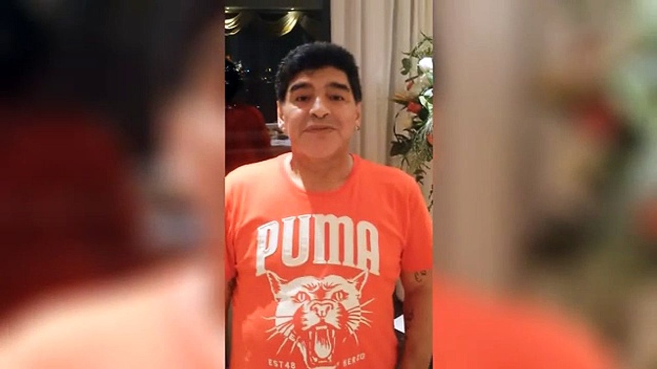 Maradona sends heartfelt message