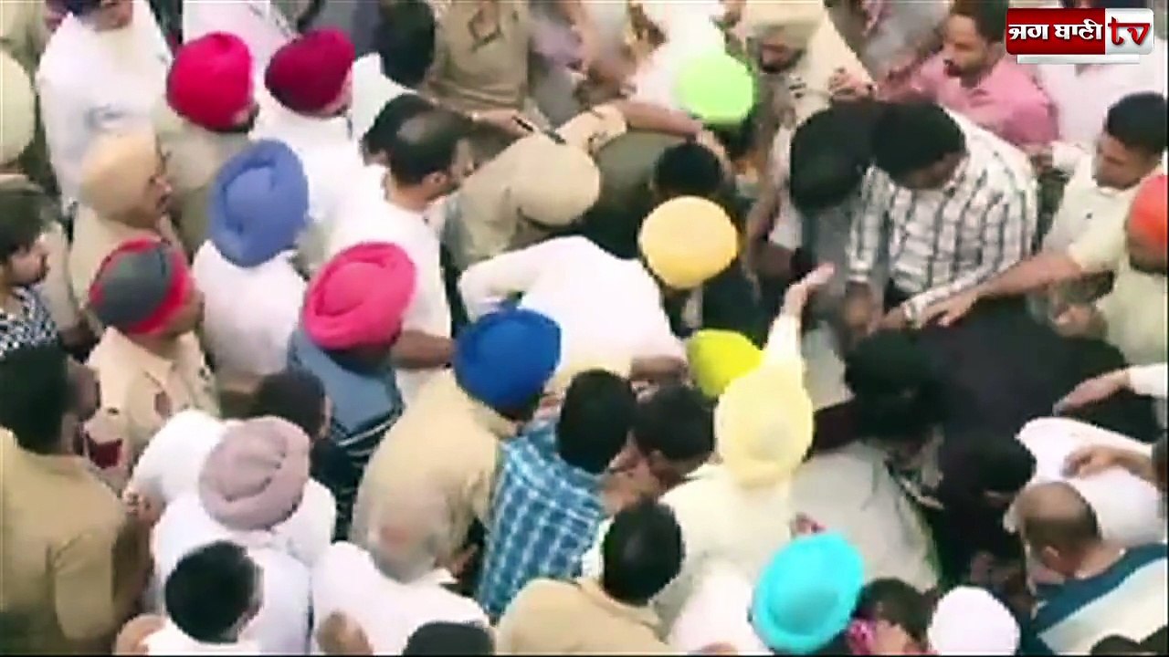 Bhagwant Mann Ladai at Manmeet Alisher Funeral