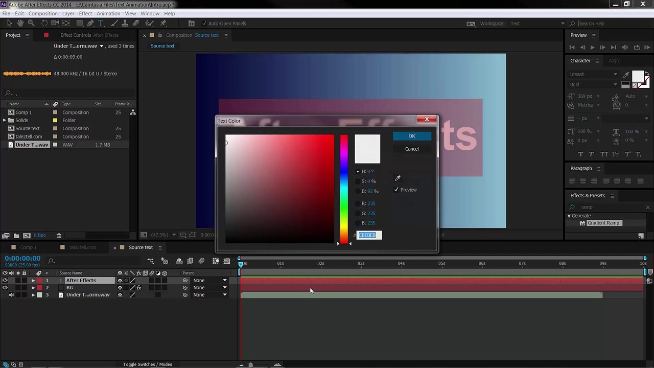 2 After Effects Text Animation - Text Basics