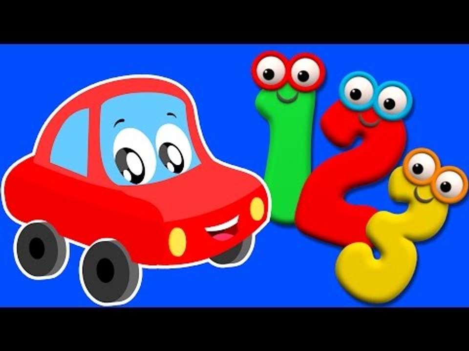 Numbers Song | Ten Little Numbers | Little Red Car