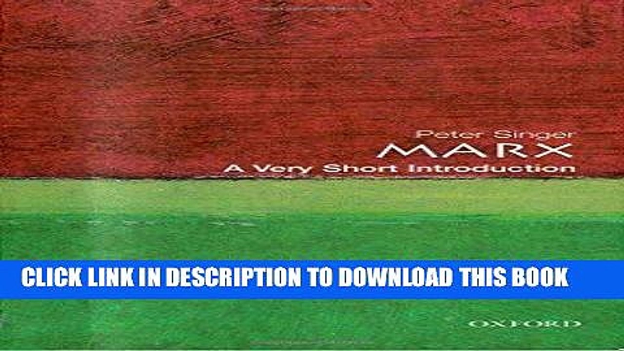 [BOOK] PDF Marx: A Very Short Introduction New BEST SELLER