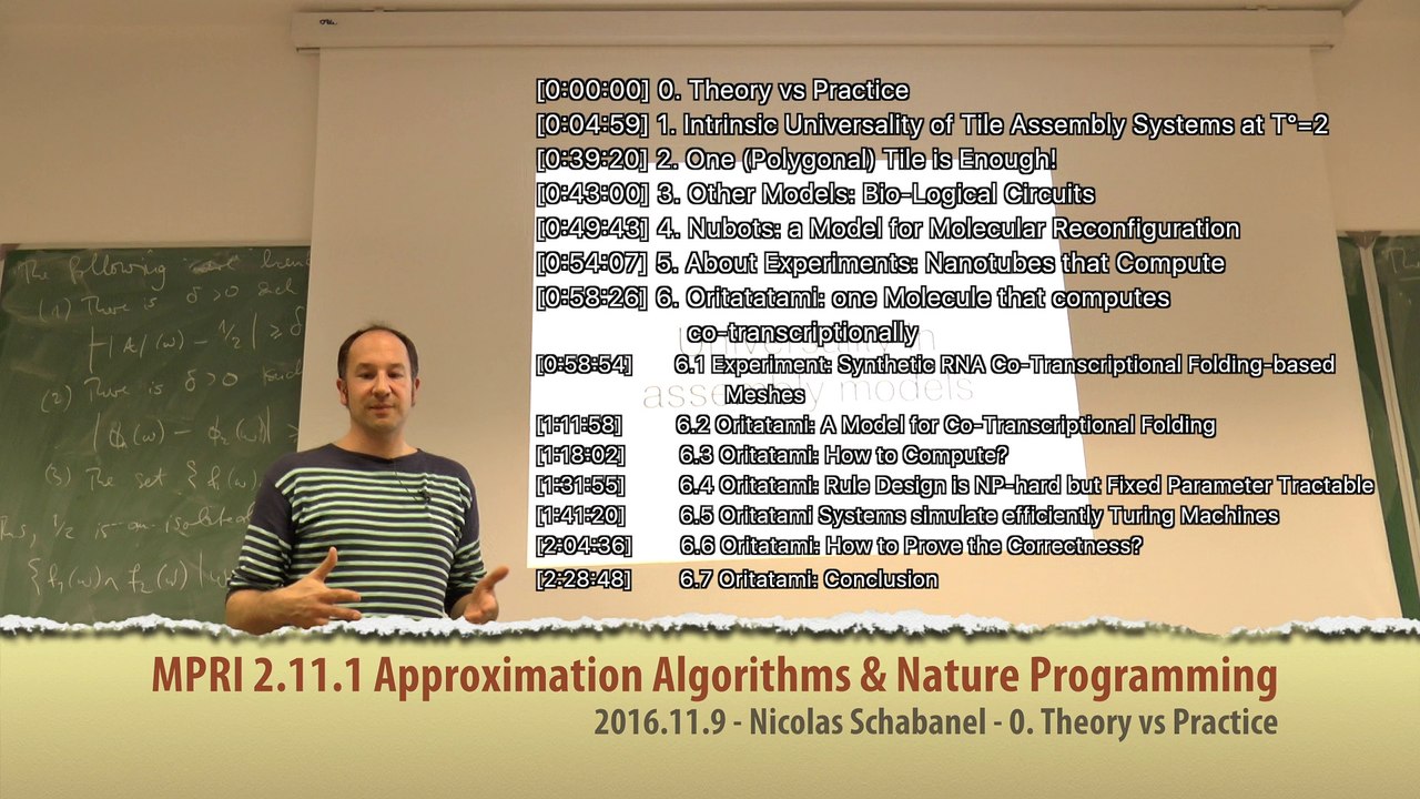 [2016 MPRI 2.11.1] 7. Nature Programming: Intrisic Universality & Other models including Oritatami (2016/11/9)