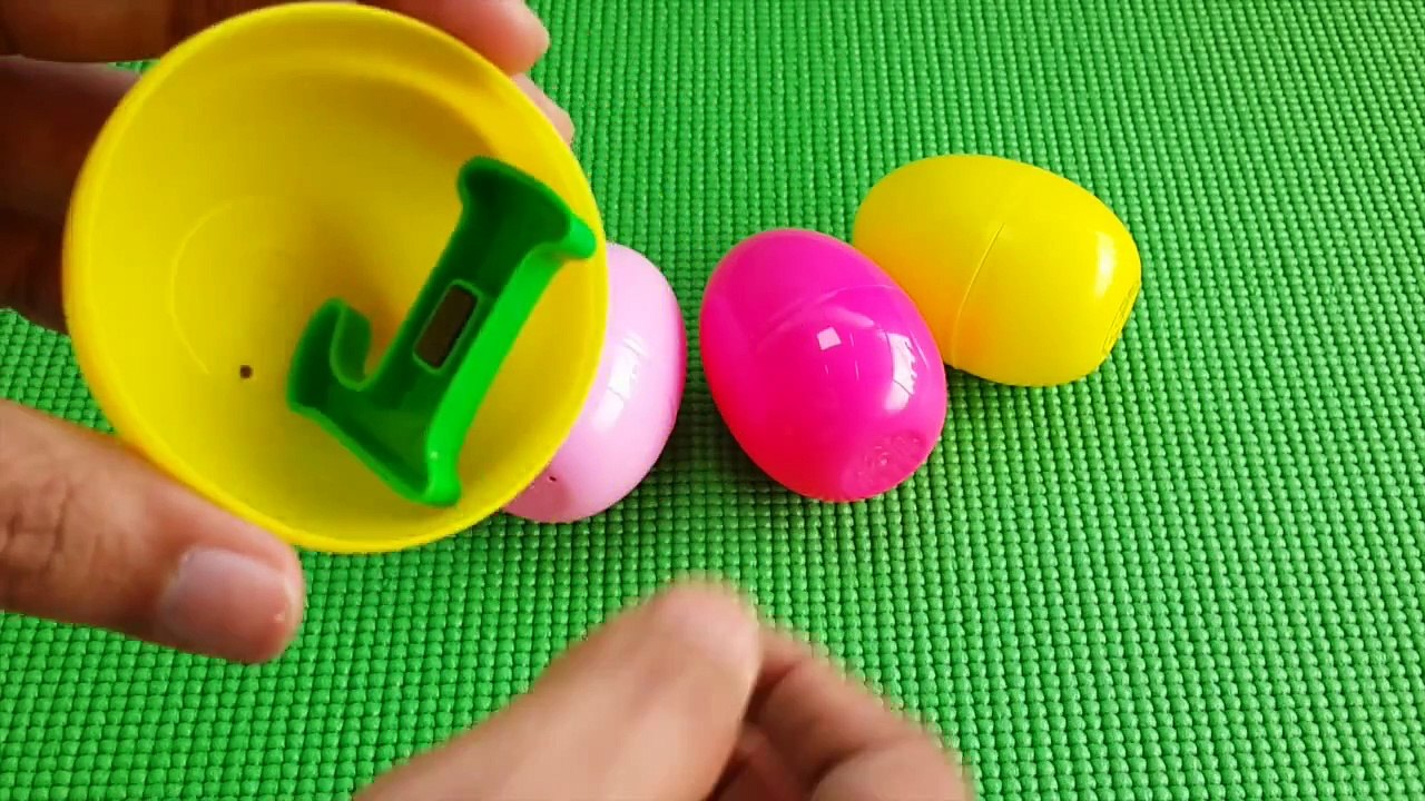 Learn Spellings With Surprise Eggs | Learn How to Spell Simple Words