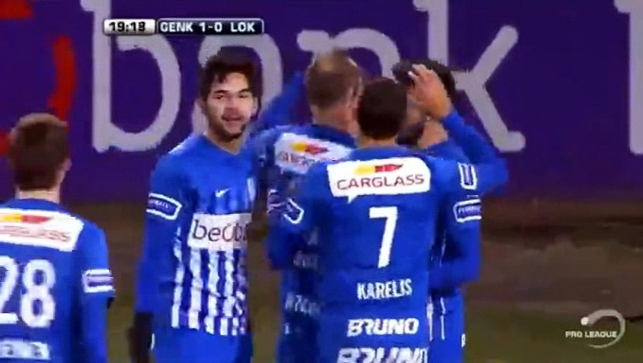 Leandro Trossard  Goal HD - Genk	1-0	Lokeren 04.12.2016