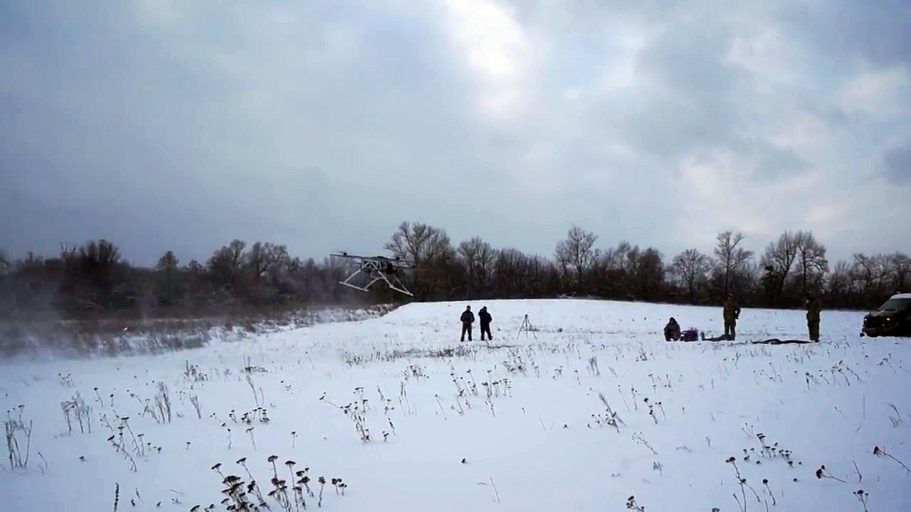 Испытания мощного коптера