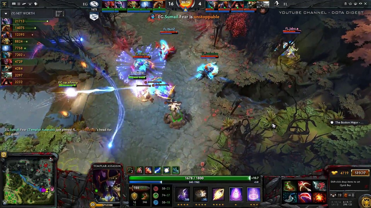 EG vs Faceless Losers Match Boston Major 2016 Highlights Dota 2