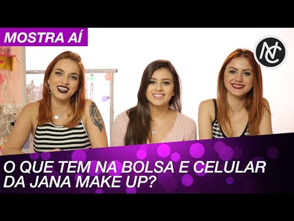 O QUE TEM NA BOLSA E CELULAR DA JANA MAKE UP?