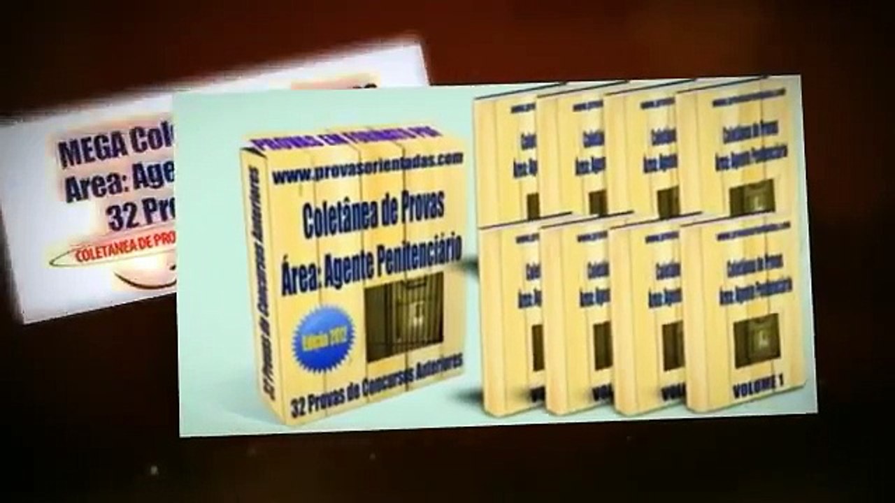 Provas anteriores de Agente Penitenciario para concursos públicos