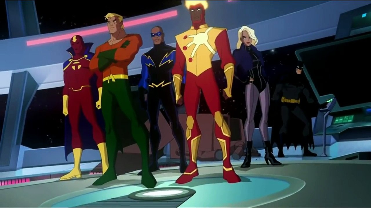 Aquaman, Black Canary, Black Lightning, Firestorm and Red tornado vs Shazam fami