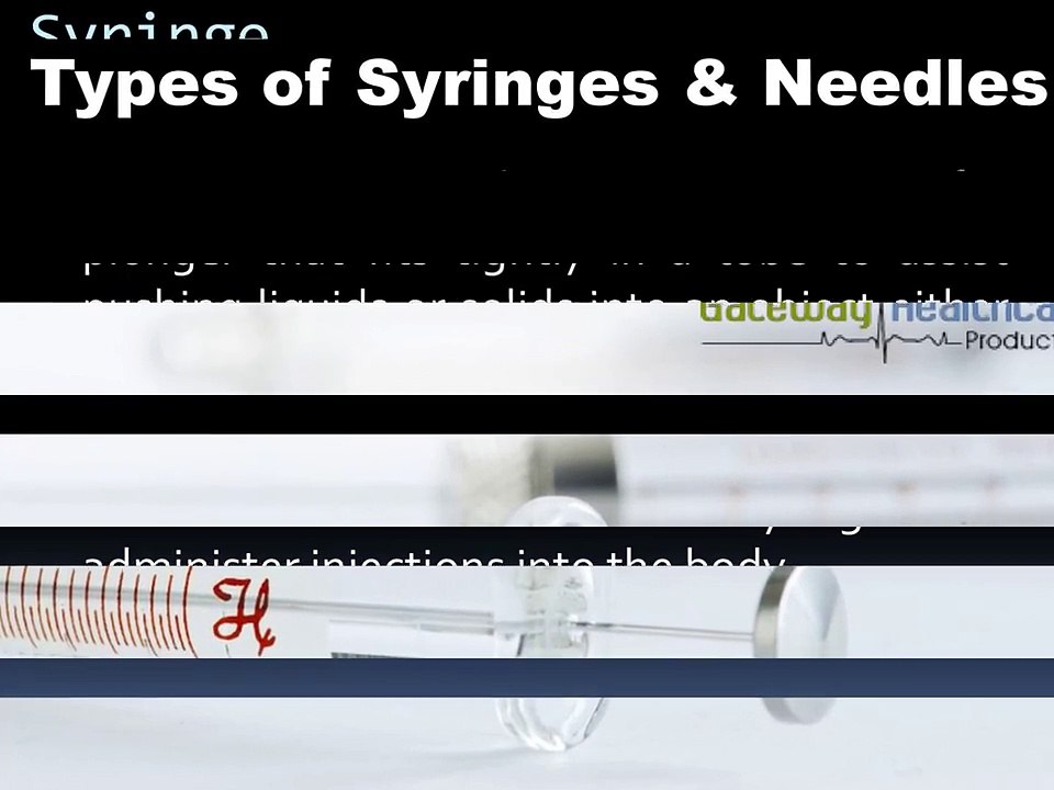 Types of Syringes and Needles - Gwaymedical.com
