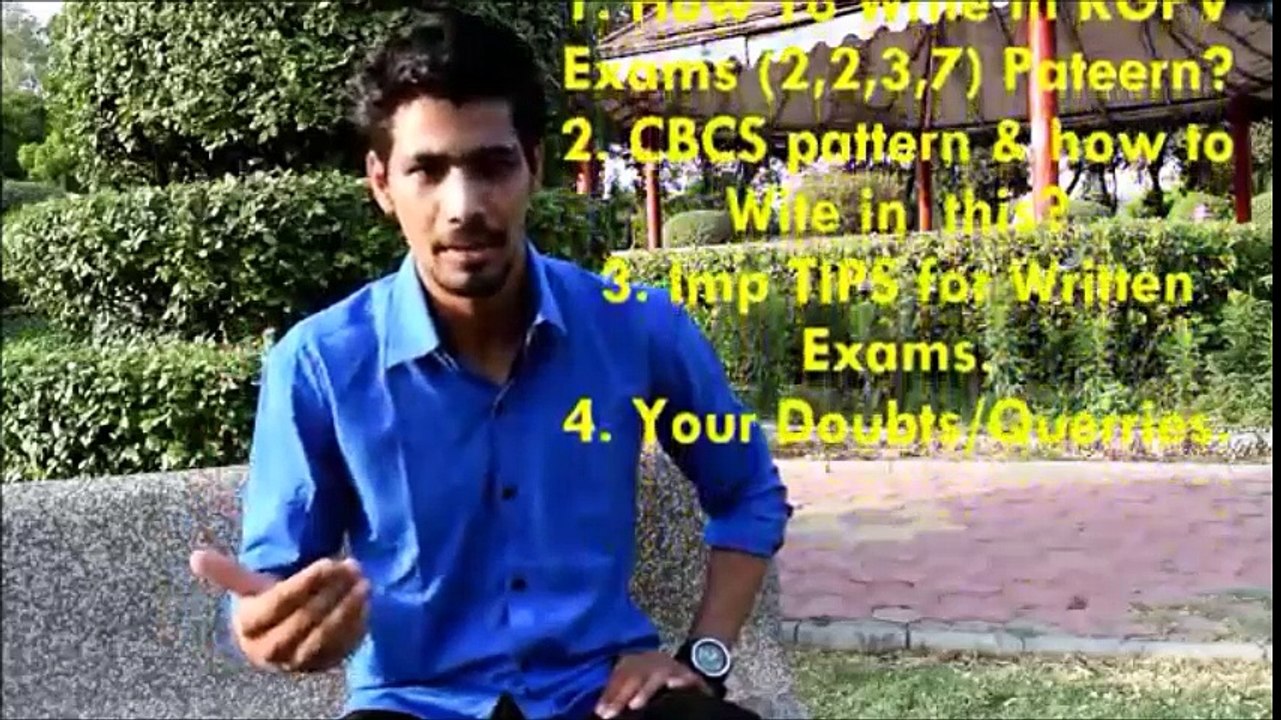 Pass exam and rock in rgpv semester exams