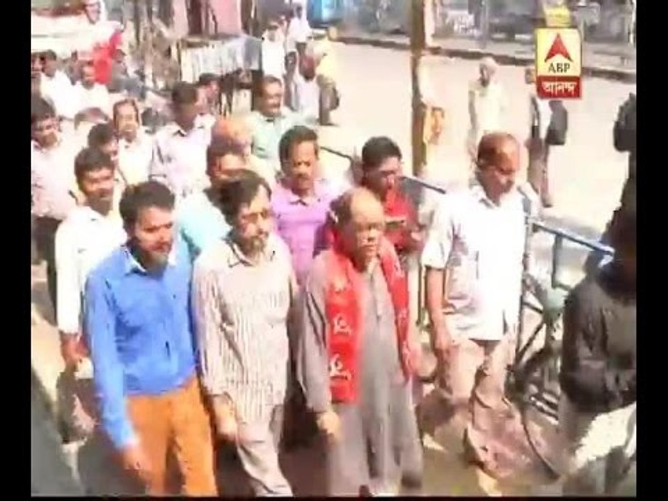 Left candidate of Siliguri Ashok Bhattachary starts his campaign