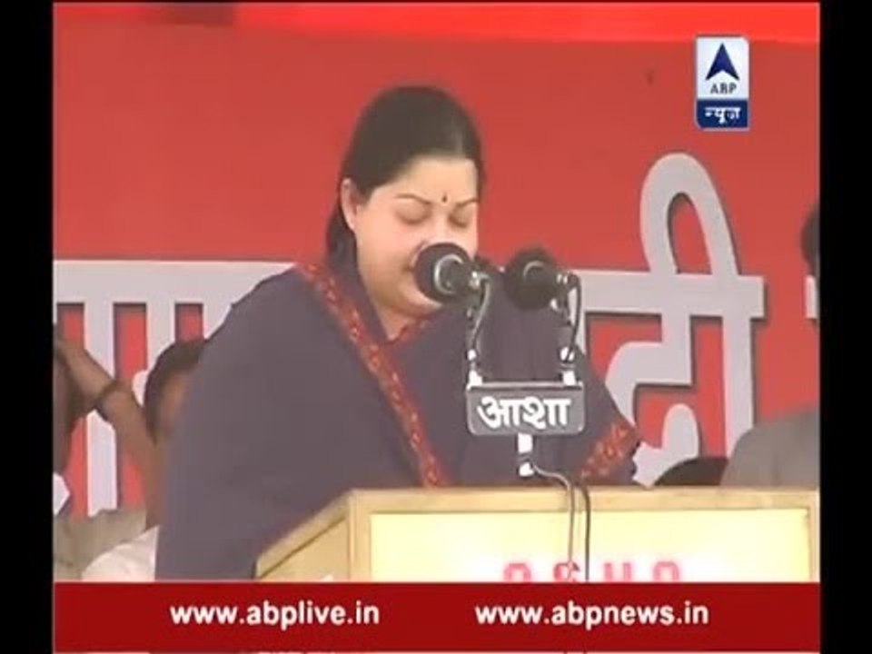 When Jayalalithaa attacked rivals in Hindi