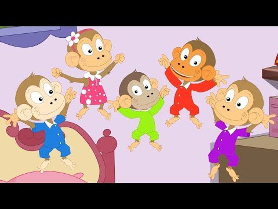 5 Five Little Monkeys Nursery Rhyme