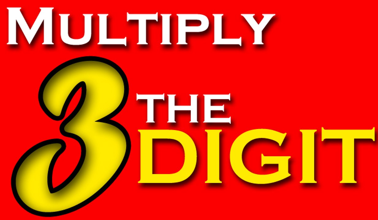 Learn Multiplication Tables Of Three | Learn 3x Table For Kids | Multiply the Digit Three