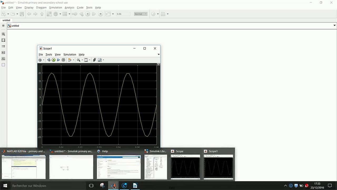 Visualiser simultanément plusieurs signaux sous Simulink 2016