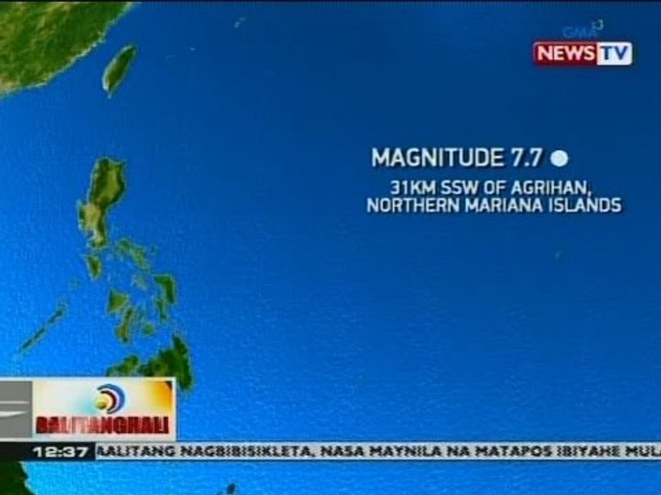 BT: Eastern Pacific Ocean, niyanig ng magnitude 7.7 na lindol