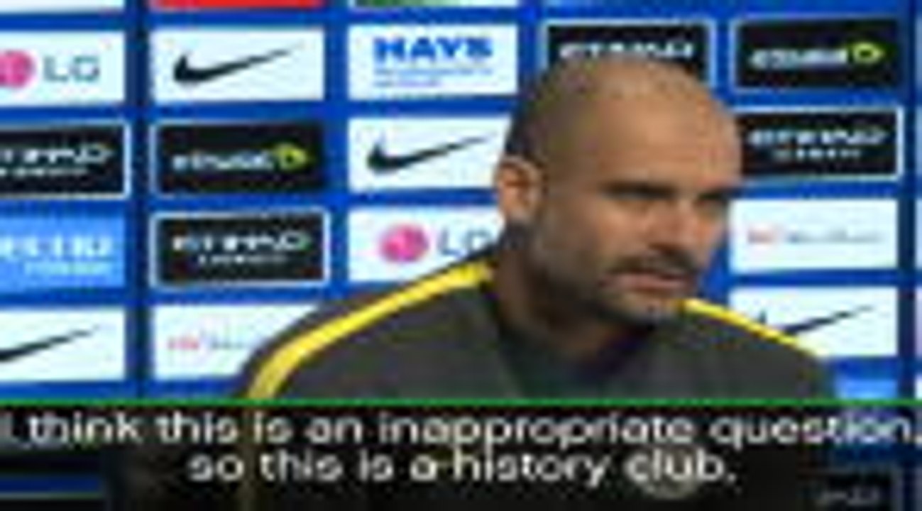 City can't compare with United and Liverpool - Guardiola