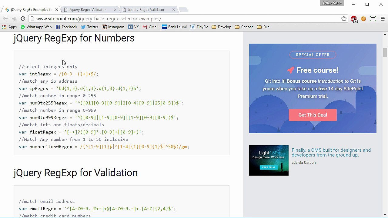 How To Make Regex Form Validation